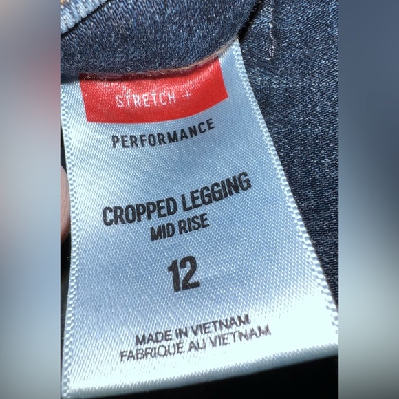 Mid Rise Cropped Jean Legging, Stretch Performance - Picture 7 of 7